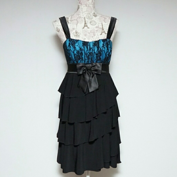Blue Black Deb dress - Picture 1 of 2